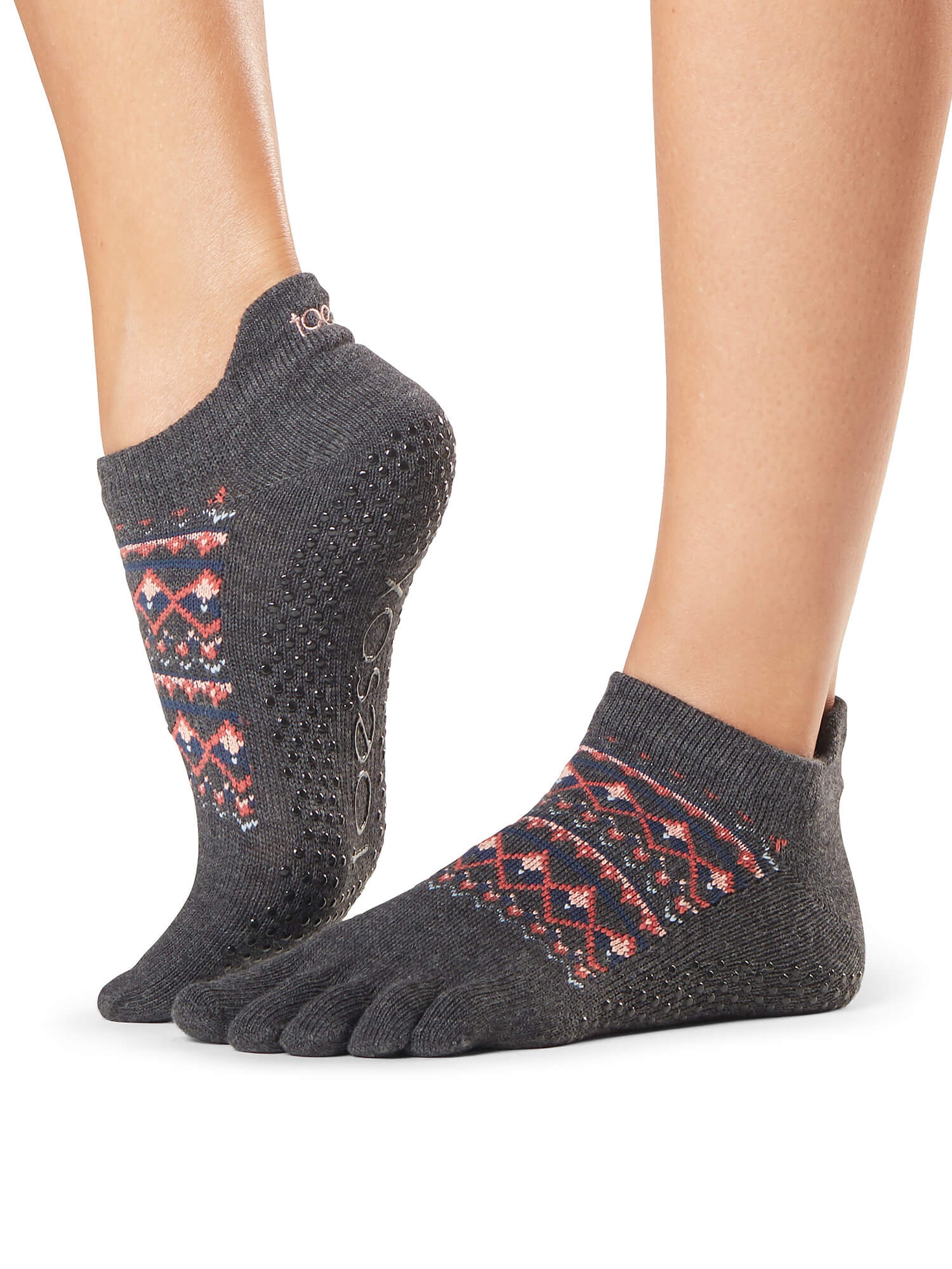 [ToeSox] Low Rise ローライズ（Full-Toe／つま先あり） グリップ ソックス ／ ヨガ ピラティス 滑り止め付 靴下 26FW_D1