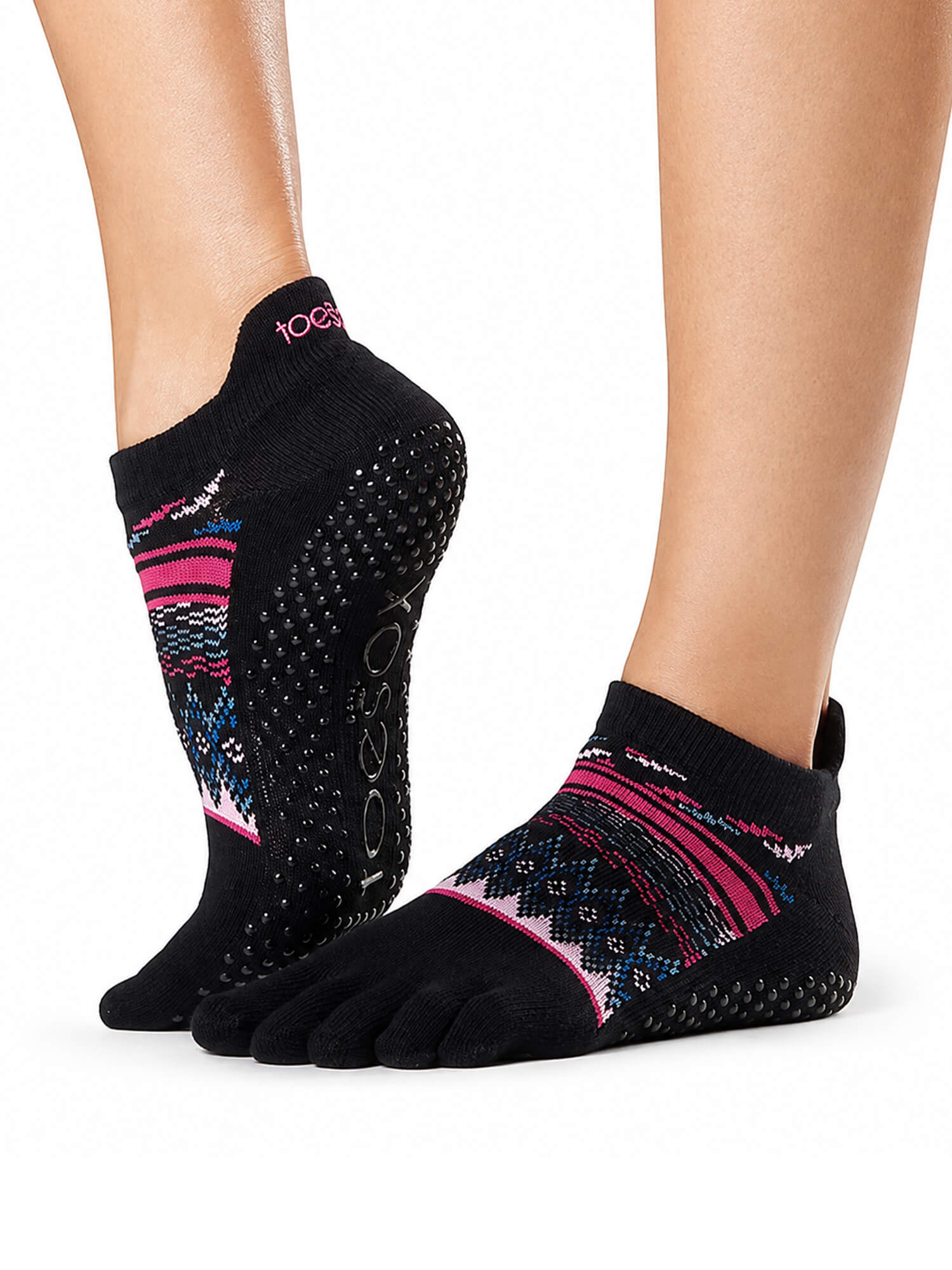 [ToeSox] Low Rise ローライズ（Full-Toe／つま先あり） グリップ ソックス ／ ヨガ ピラティス 滑り止め付 靴下 26FW_D1