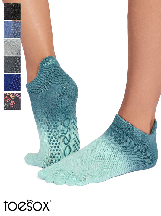 [限定SALE][ToeSox] Low Rise ローライズ（Full-Toe／つま先あり） グリップ ソックス ／ ヨガ ピラティス 滑り止め付 靴下 26SS_D3 [GWS]