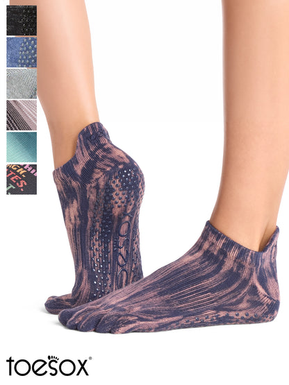 [ToeSox] Low Rise ローライズ（Full-Toe／つま先あり） グリップ ソックス ／ ヨガ ピラティス 滑り止め付 靴下 26FW_D2