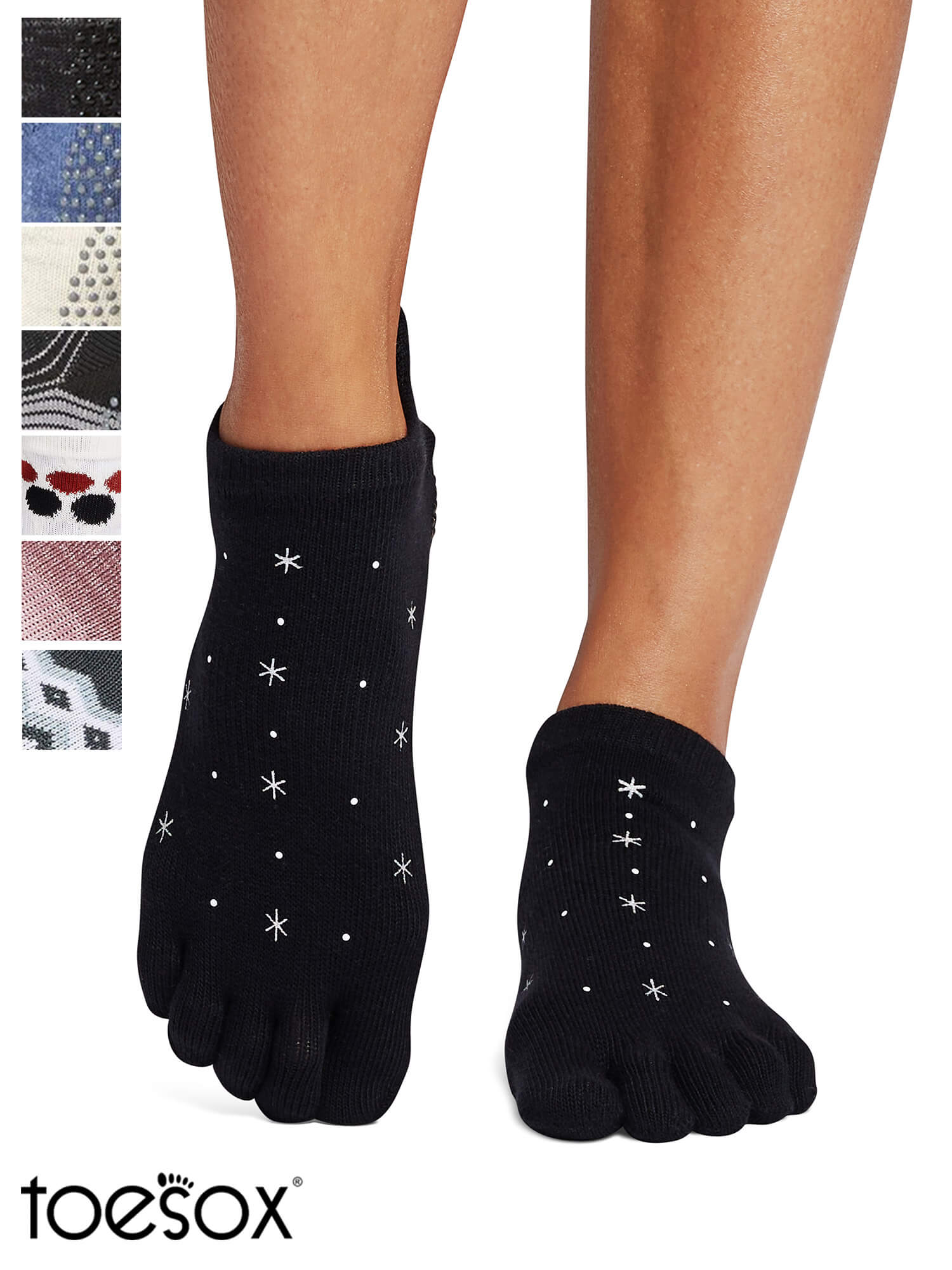 [ToeSox] Low Rise (Full-Toe) Grip Socks / Yoga Pilates Anti-Slip Socks 24FW