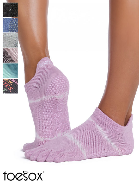 [ToeSox] Low Rise ローライズ（Full-Toe／つま先あり） グリップ ソックス ／ ヨガ ピラティス 滑り止め付 靴下 26FW_D1