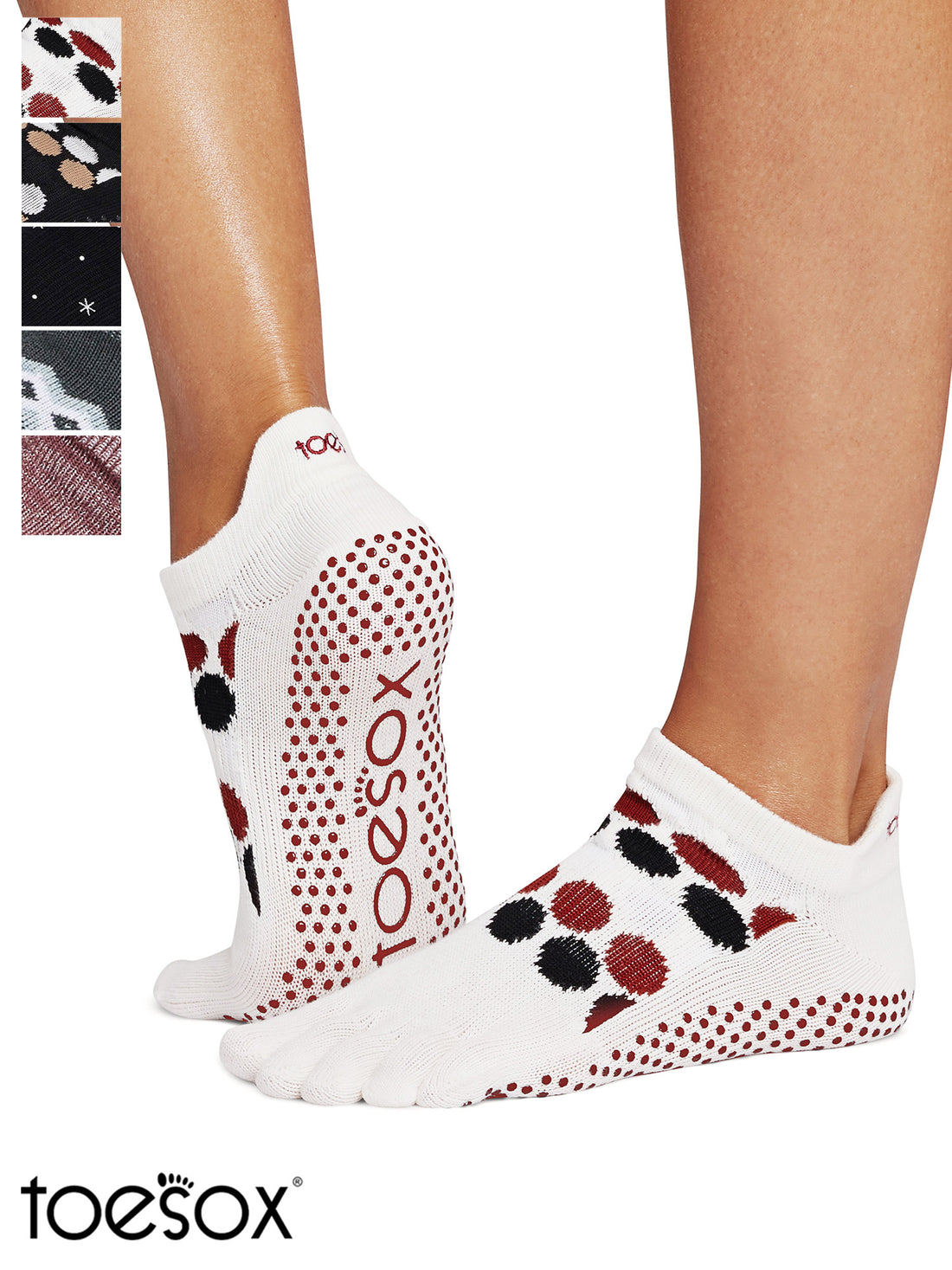 [ToeSox] Low Rise (Full-Toe) Grip Socks / Yoga Pilates Anti-Slip Socks 24FW_D3