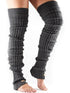 [ToeSox] レッグウォーマー（Thigh High）ロング ソックス ／ ヨガ 靴下 _チャコール