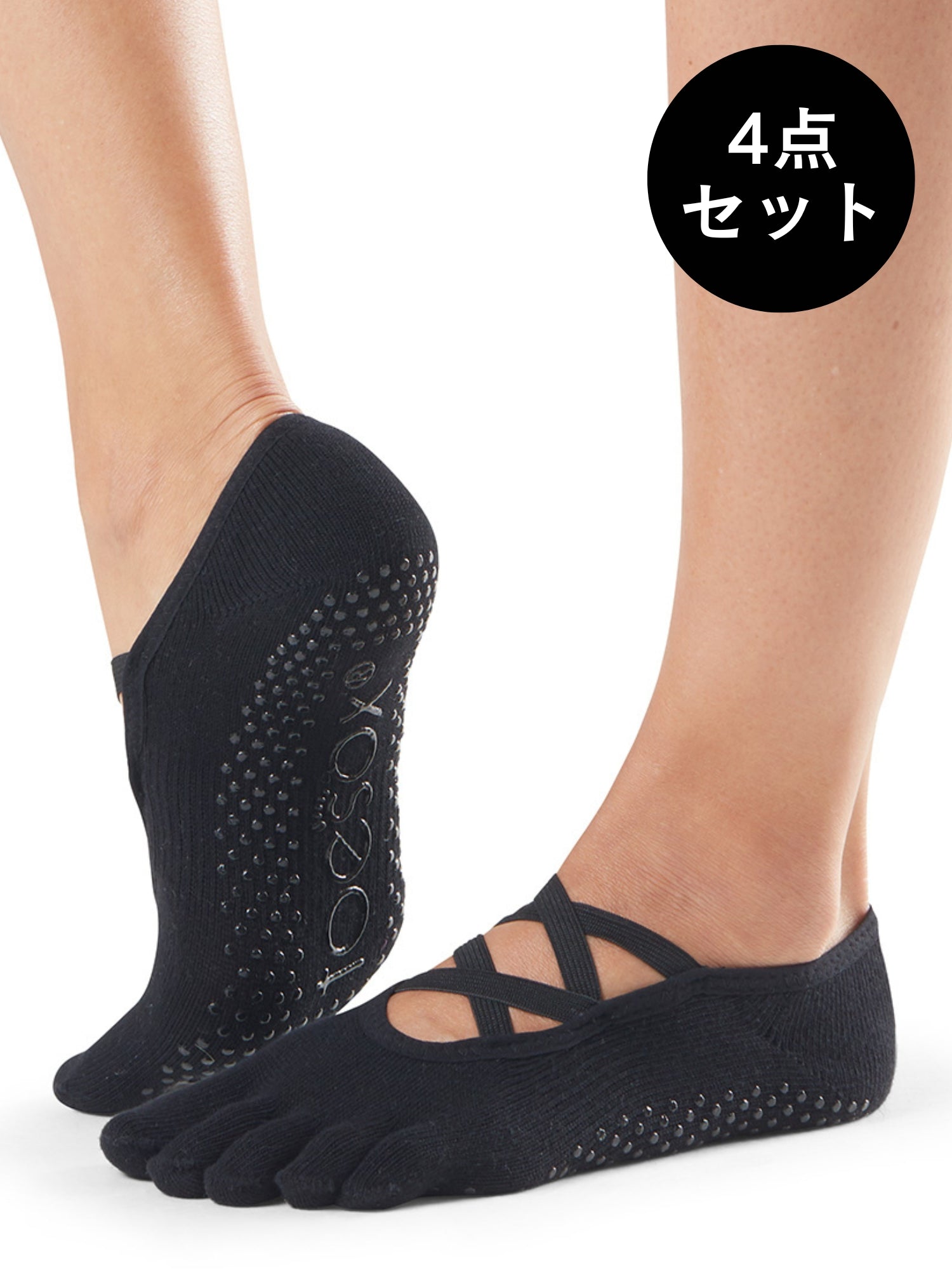 [ToeSox] Bellarina Full-Toe Grip Socks / Yoga Pilates Anti-Slip Socks 24FW_D3