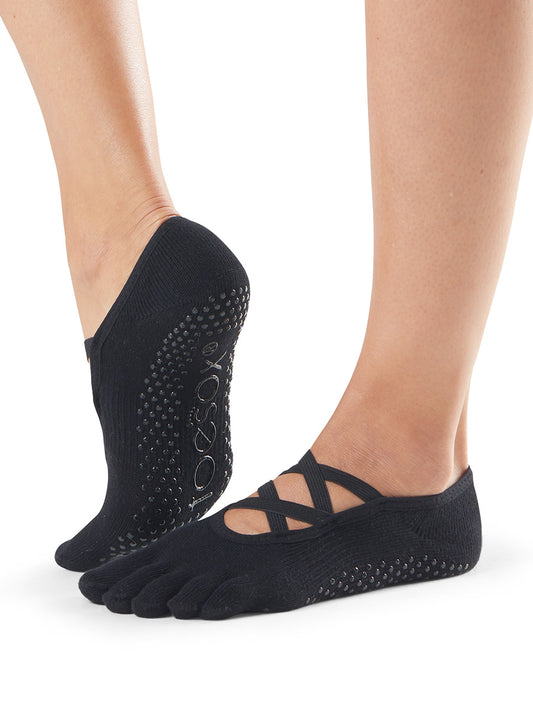 [限定SALE][ToeSox] Elle エル（Full-Toe／つま先あり） グリップ ソックス ／ ヨガ ピラティス 滑り止め付 靴下 26SS_D3 [GWS]