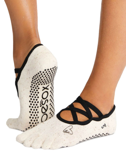 [ToeSox] Elle エル（Full-Toe／つま先あり） グリップ ソックス ／ ヨガ ピラティス 滑り止め付 靴下 26SS_D2