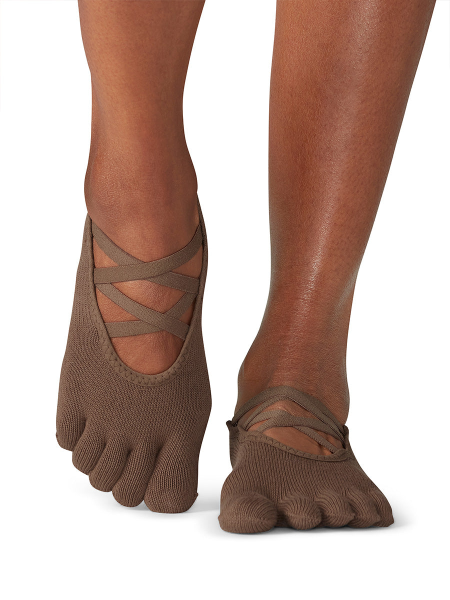ToeSox] グリップ ソックス 5本指 エル（Full-Toe／つま先あり