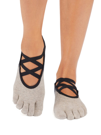 [ToeSox] Elle エル（Full-Toe／つま先あり） グリップ ソックス ／ ヨガ ピラティス 滑り止め付 靴下 26SS_D2