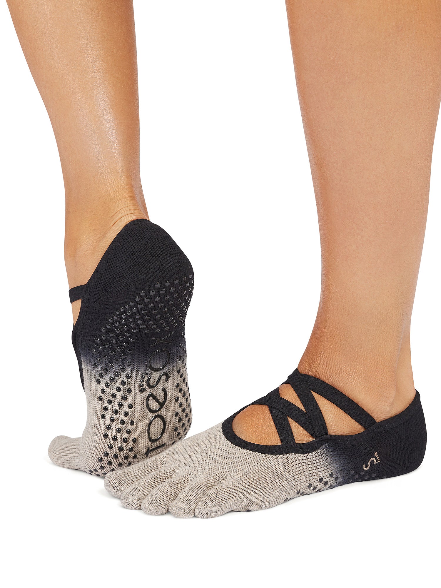 [ToeSox] Elle エル（Full-Toe／つま先あり） グリップ ソックス ／ ヨガ ピラティス 滑り止め付 靴下 26SS_D2