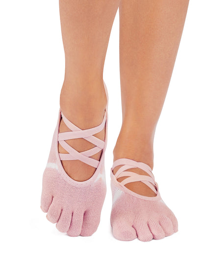 [ToeSox] Elle エル（Full-Toe／つま先あり） グリップ ソックス ／ ヨガ ピラティス 滑り止め付 靴下 25FW_D1