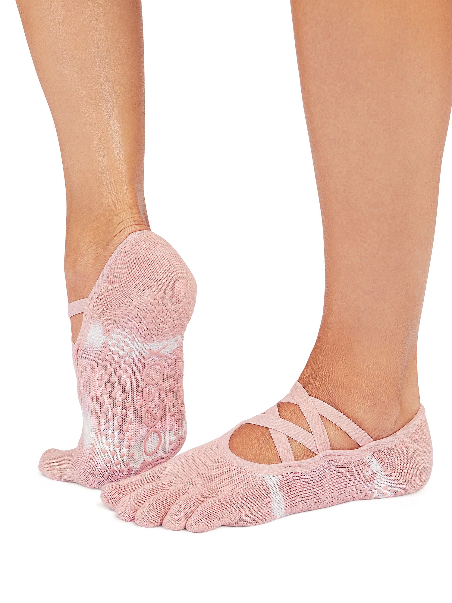 [ToeSox] Elle エル（Full-Toe／つま先あり） グリップ ソックス ／ ヨガ ピラティス 滑り止め付 靴下 25FW_D1