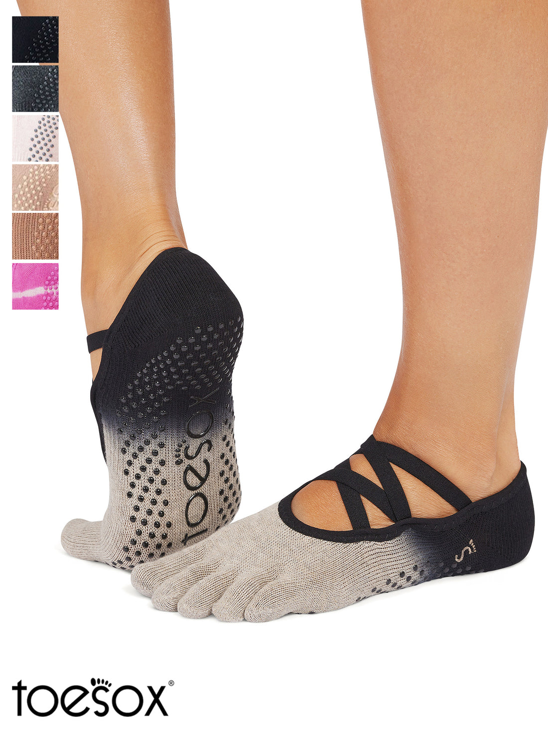[ToeSox] Elle (Full-Toe) Grip Socks / Yoga Pilates Anti-Slip Socks 24FW_D3