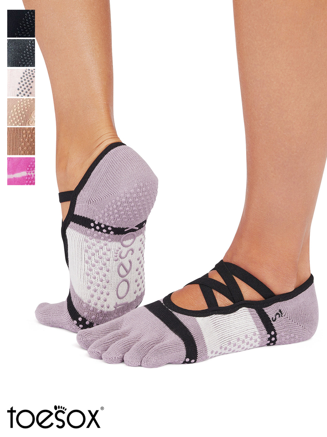 [ToeSox] Elle (Full-Toe) Grip Socks / Yoga Pilates Anti-Slip Socks 24FW_D3