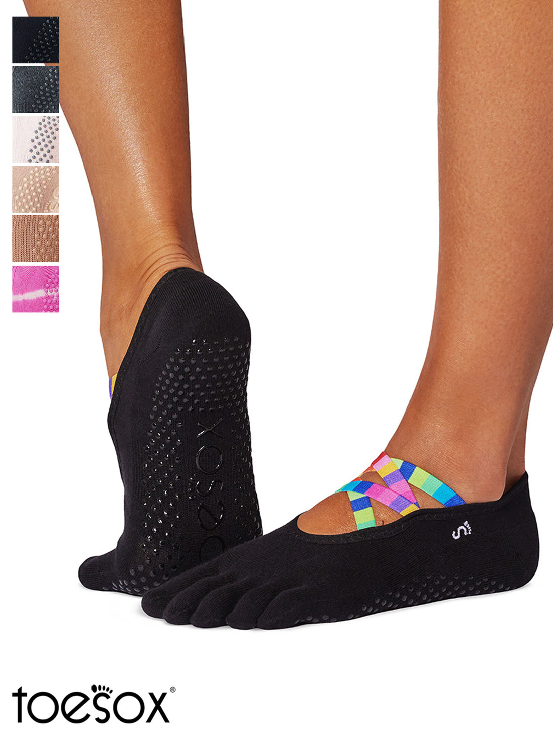 [ToeSox] Elle (Full-Toe) Grip Socks / Yoga Pilates Anti-Slip Socks 24FW_D3