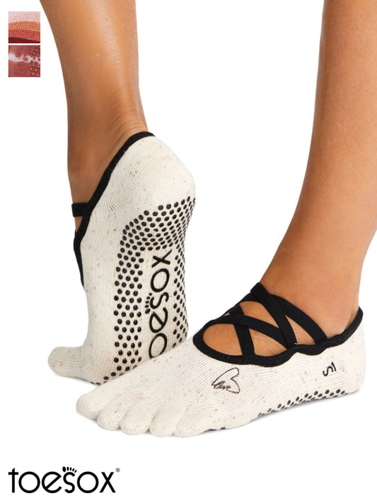 [SALE][ToeSox] Elle エル（Full-Toe／つま先あり） グリップ ソックス ／ ヨガ ピラティス 滑り止め付 靴下 [EX]