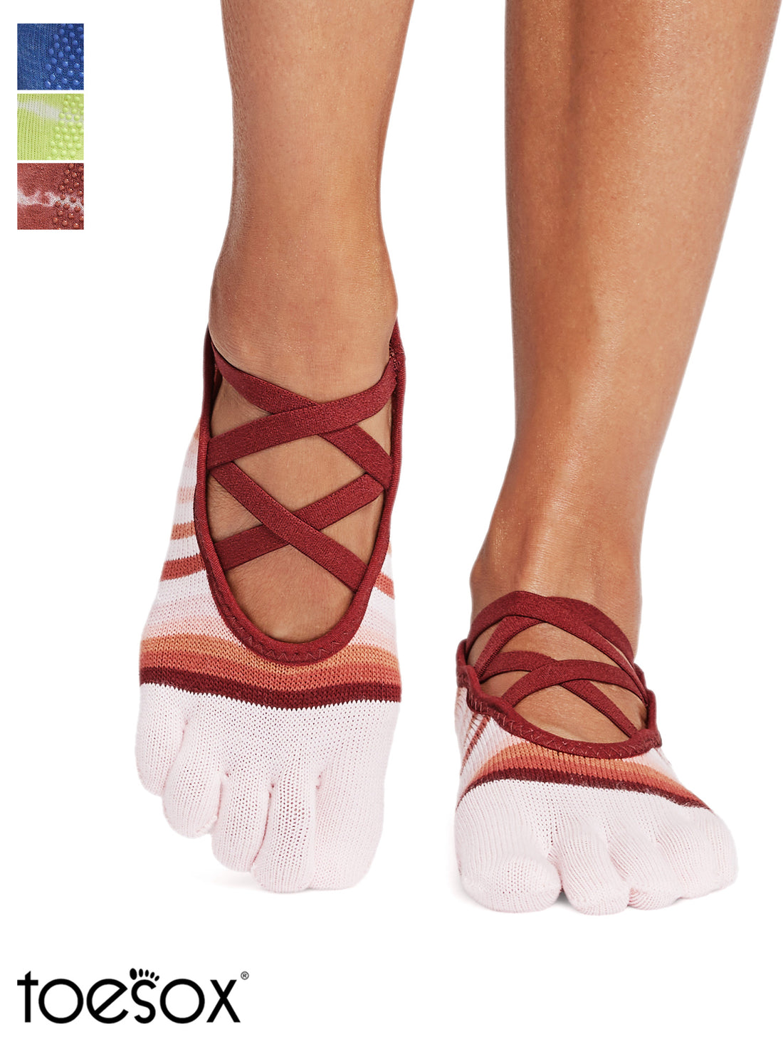 [ToeSox] Elle (Full-Toe) Grip Socks / Yoga Pilates Anti-Slip Socks 24FW_D3