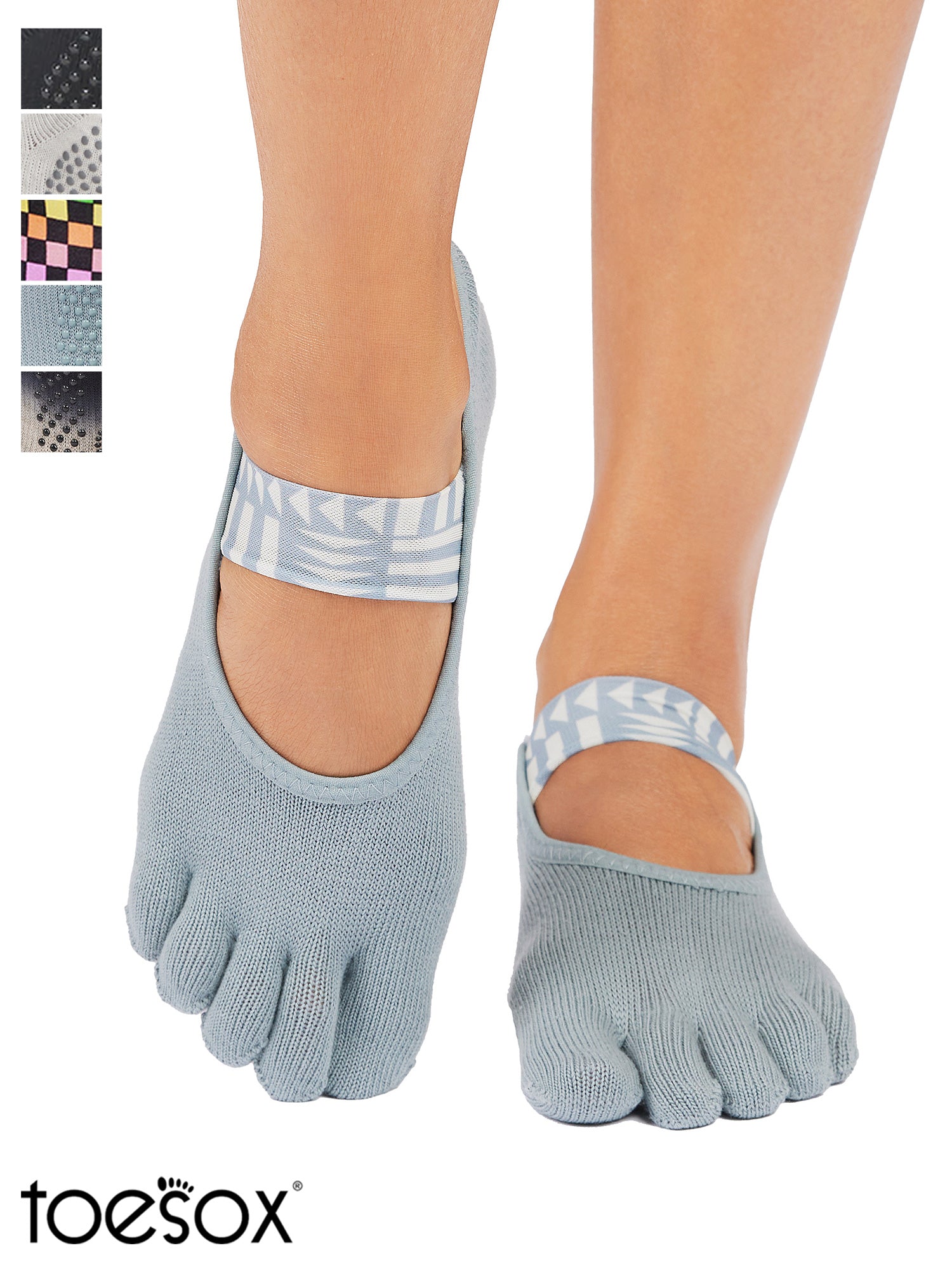 ソックス madereana ToeSox ヨガ ピラティス 滑り止め付 靴下 5本指 Bellarina