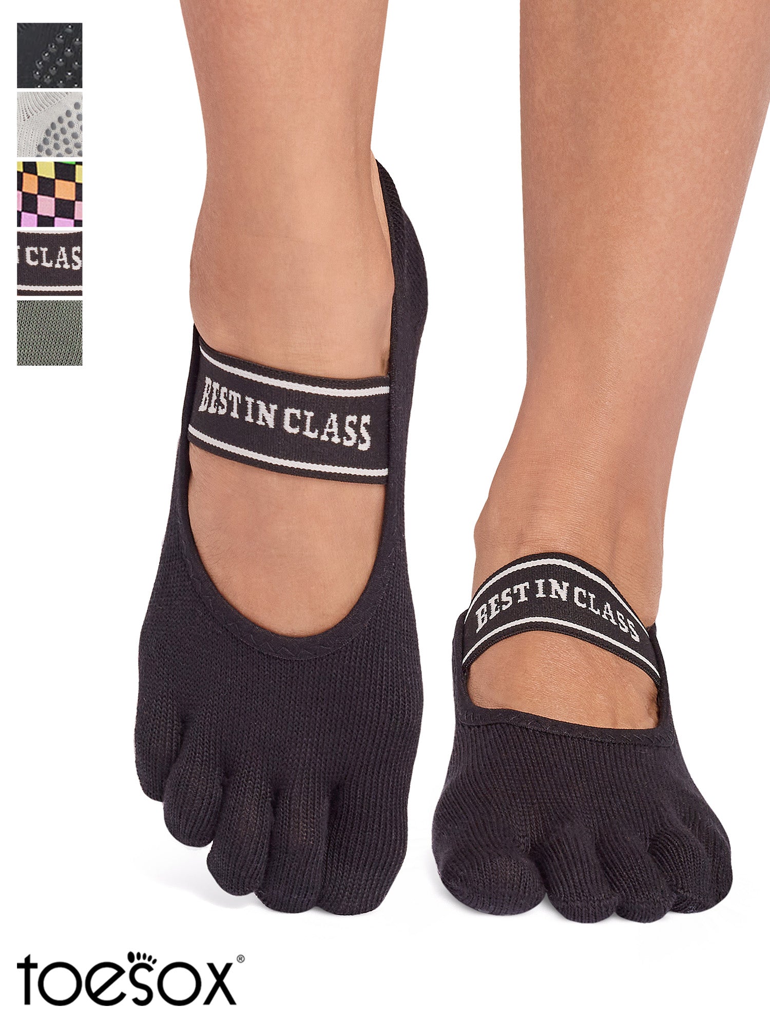 [ToeSox] Mia (Full-Toe) Grip Socks / Yoga Pilates Anti-Slip Socks 24FW