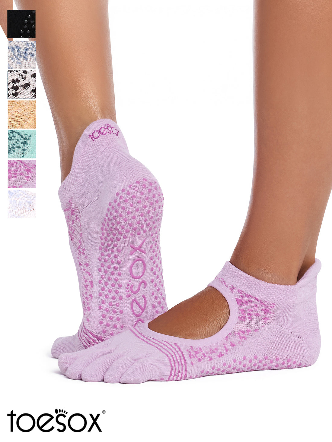 [ToeSox] Bellarina Tec ベラリナ テック（Full-Toe／つま先あり） グリップ ソックス ／ ヨガ ピラティス 滑り止め付 靴下 26FW_D1 CORE