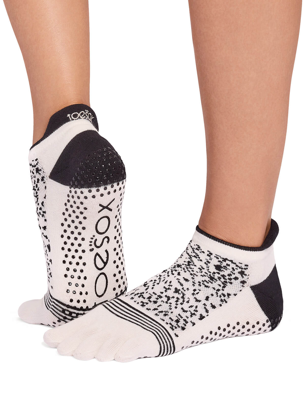 [ToeSox] Low Rise Tec ローライズ テック（Full-Toe／つま先あり） グリップ ソックス ／ ヨガ ピラティス 滑り止め付 靴下 26SS_D1