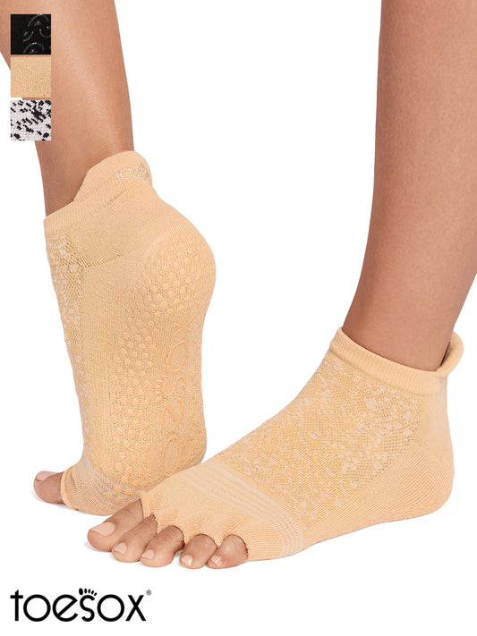 [ToeSox] Low Rise Tec (Half-Toe/Toeless) Grip Socks / Yoga Pilates Non-Slip Socks 26SS_D1