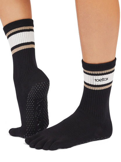 [ToeSox] Crew クルー（Full-Toe／つま先あり） グリップ ソックス／ ヨガ ピラティス 滑り止め付 靴下 クルー丈 26SS_D1