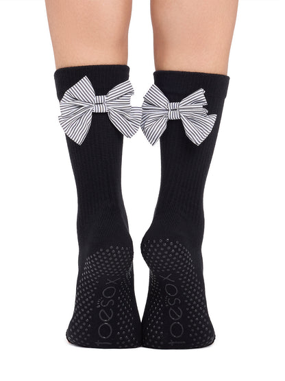 [ToeSox] Crew クルー（Full-Toe／つま先あり） グリップ ソックス／ ヨガ ピラティス 滑り止め付 靴下 クルー丈 26FW_D1