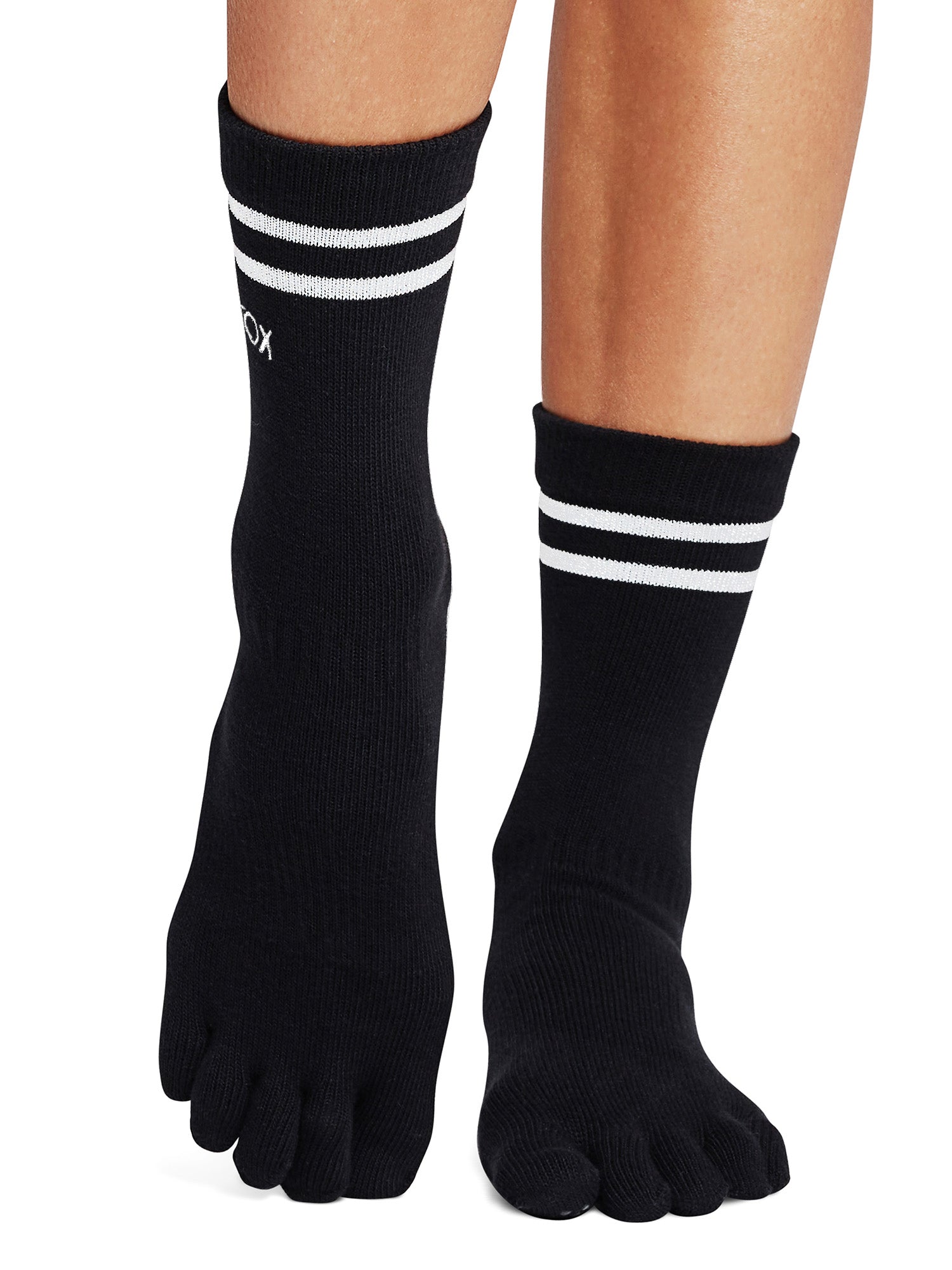 [ToeSox] Crew クルー（Full-Toe／つま先あり） グリップ ソックス／ ヨガ ピラティス 滑り止め付 靴下 クルー丈 26SS_D1