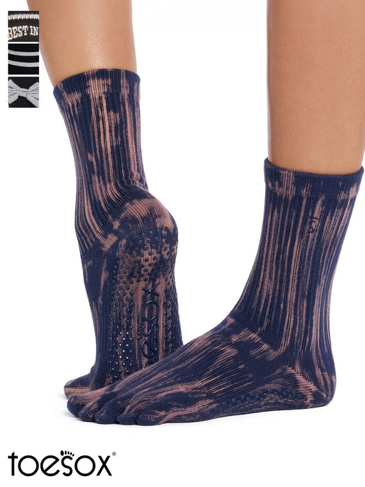 [ToeSox] Crew Crew（全趾/趾）抓地襪/瑜珈普拉提防滑襪 圓領 24FW