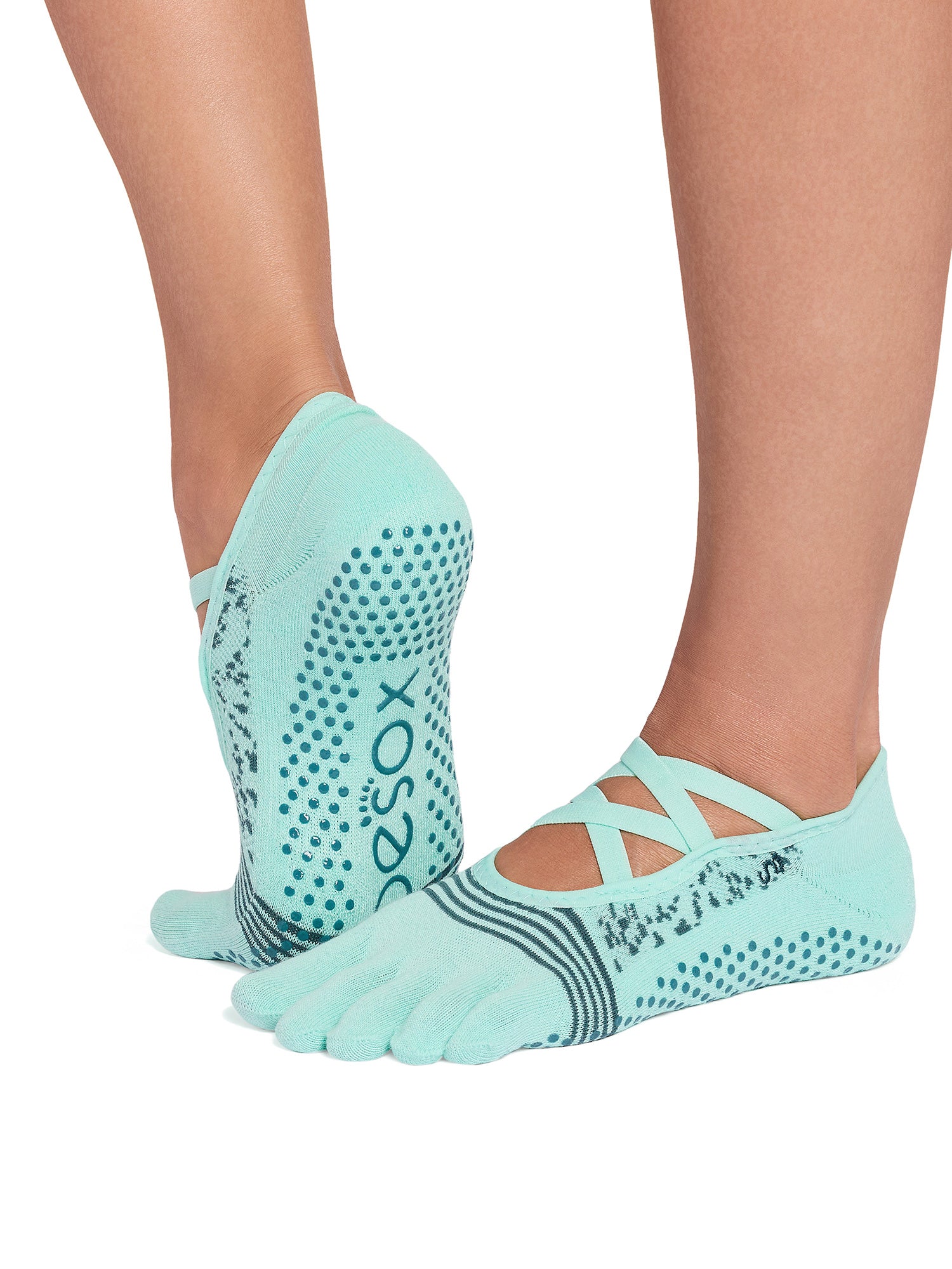 [ToeSox] Elle Tec (Full-Toe) Tech Grip Socks / Yoga Pilates Non-Slip Socks 26SS_D1 CORE
