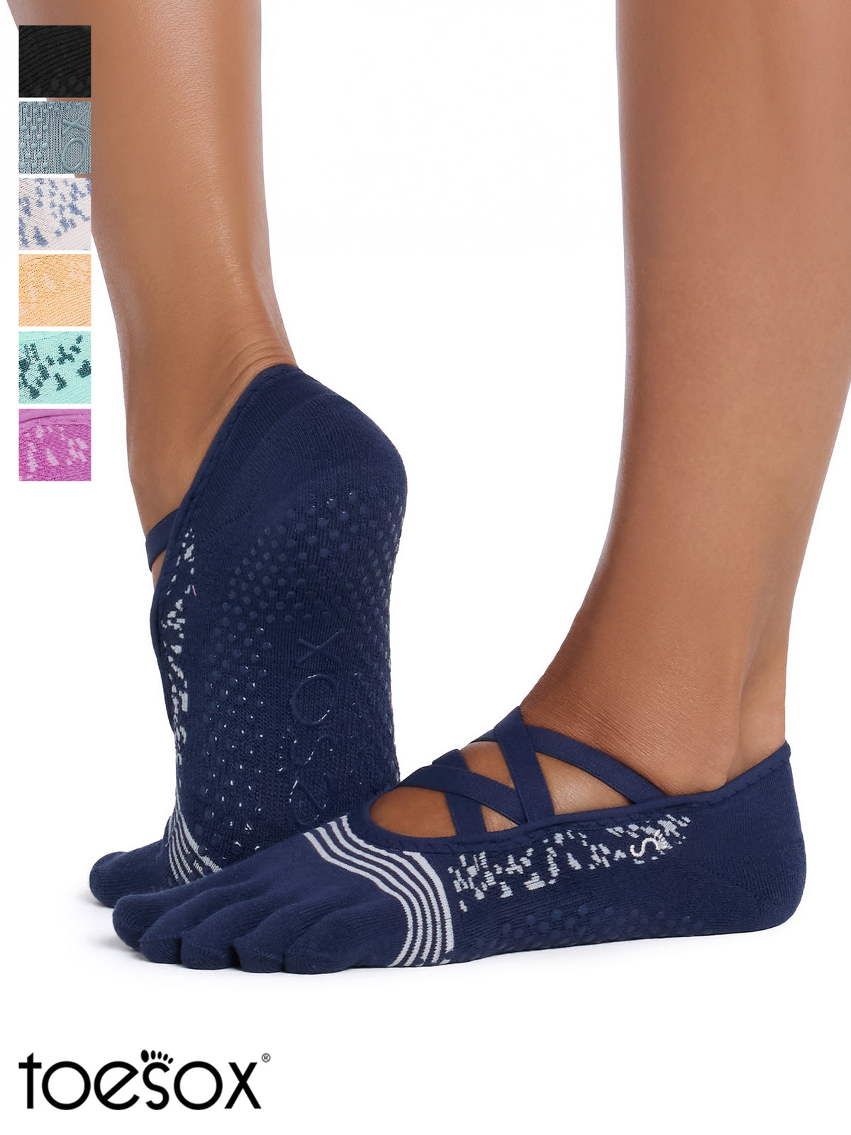 [ToeSox] Elle Tec Elle Tec (全趾/帶趾) Tech Grip 襪子/瑜珈普拉提防滑襪 24FW