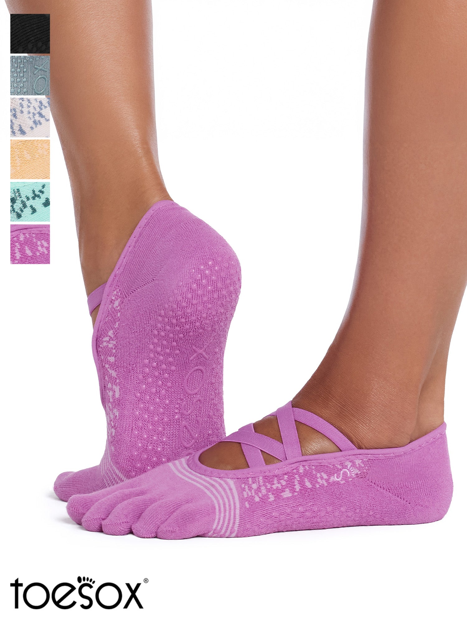 [ToeSox] Elle Tec Elle Tec (全趾/帶趾) Tech Grip 襪子/瑜珈普拉提防滑襪 24FW