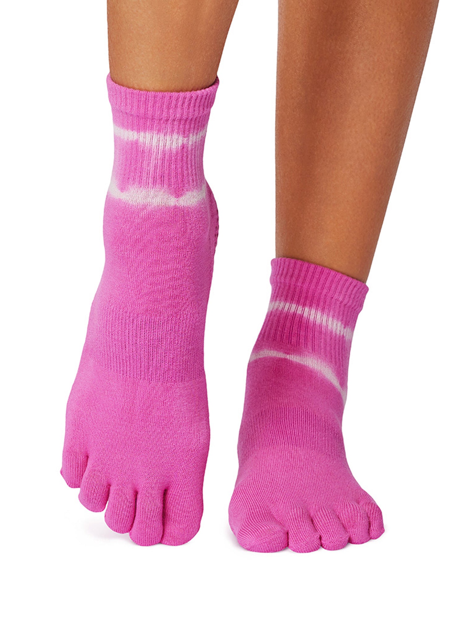 [ToeSox] Melody (Full-Toe) Grip Socks / Yoga Pilates Non-slip Socks Crew Length 24FW_D3