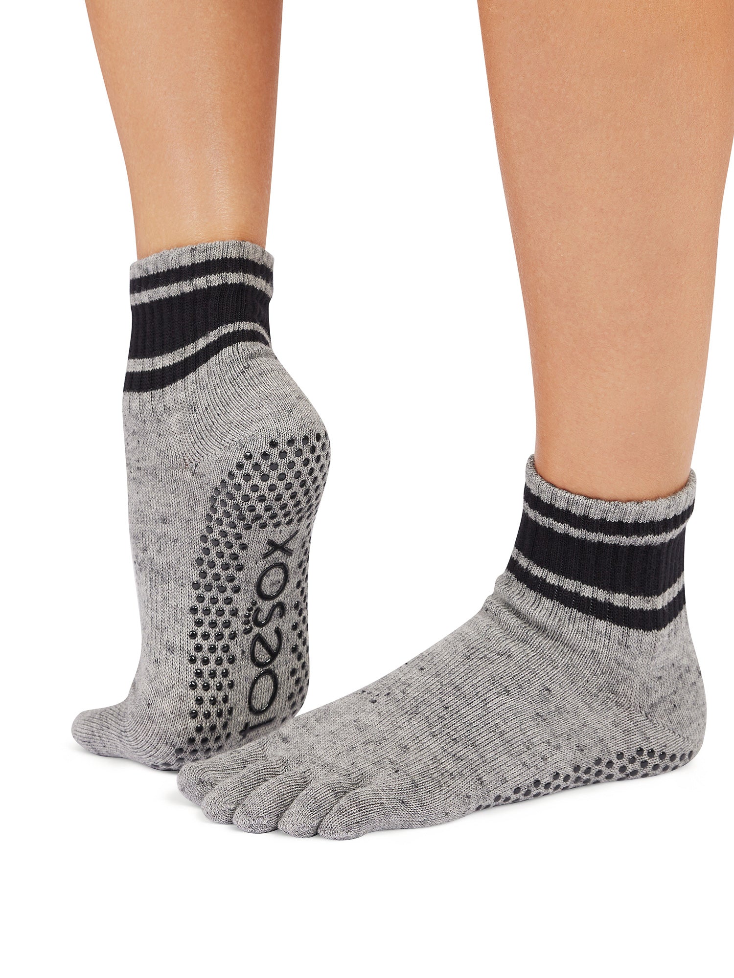 [ToeSox] Melody (Full-Toe) Grip Socks / Yoga Pilates Non-slip Socks Crew Length 24FW_D3
