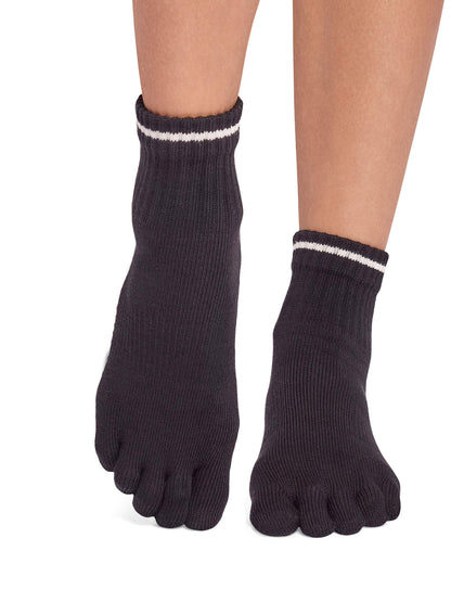 [ToeSox] Melody (Full-Toe) Grip Socks / Yoga Pilates Non-slip Socks Crew Length 24FW_D3