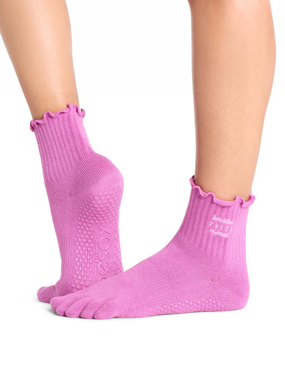 [ToeSox] Melody（全趾/帶趾）握力襪/瑜珈普拉提防滑襪圓領 24FW