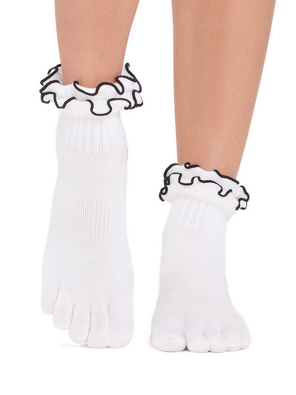 [ToeSox] Melody (Full-Toe) Grip Socks / Yoga Pilates Anti-Slip Crew Socks 26SS_D1