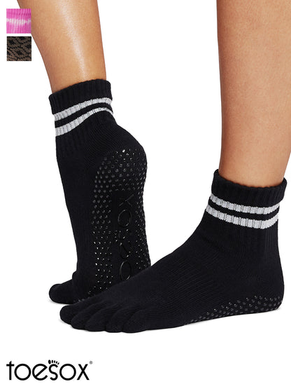 [ToeSox] Melody (Full-Toe) Grip Socks / Yoga Pilates Non-slip Socks Crew Length 24FW_D3