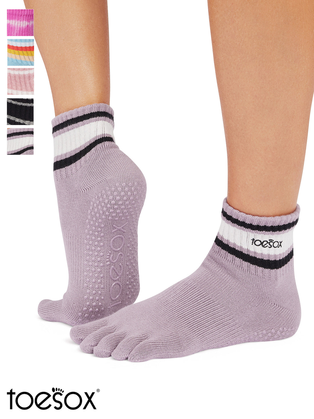 [ToeSox] Melody（全趾/帶趾）握力襪/瑜珈普拉提防滑襪圓領 24FW
