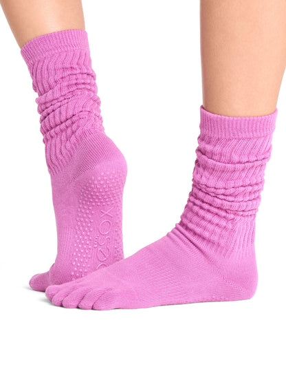 [ToeSox] Slouch Slouch（全趾/趾）抓地襪/瑜珈普拉提防滑襪圓領 24FW