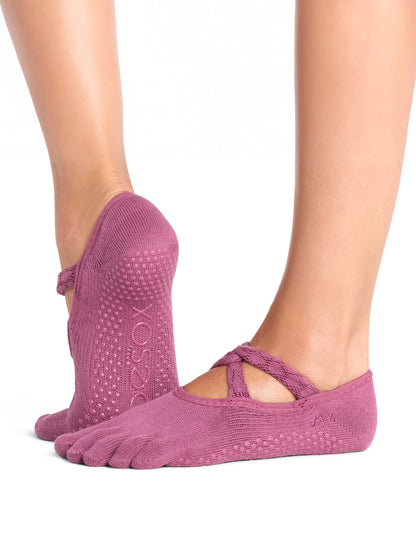 [ToeSox] Ivy アイビー（Full-Toe／つま先あり） グリップ ソックス ／ ヨガ ピラティス 滑り止め付 靴下 26FW_D2