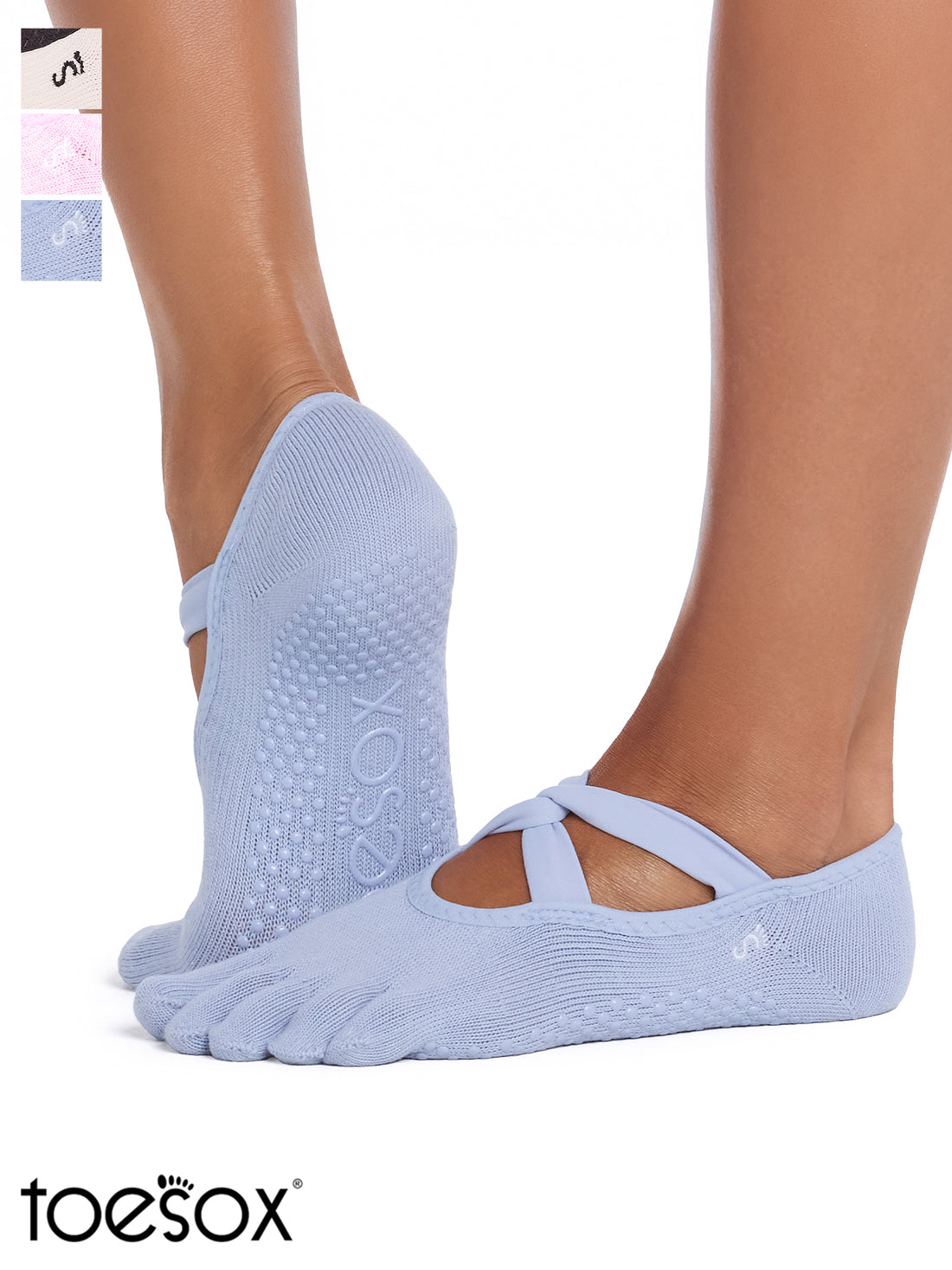 [ToeSox] Ivy アイビー（Full-Toe／つま先あり） グリップ ソックス ／ ヨガ ピラティス 滑り止め付 靴下 26FW_D1