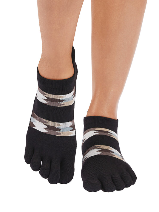 [限定SALE][ToeSox] Low Rise Ultra Fine Knit ローライズ ウルトラファインニット（Full-Toe／つま先あり） グリップ ソックス ／ ヨガ ピラティス 滑り止め付 靴下[GWS]