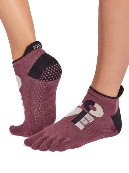 [ToeSox] Low Rise Ultra Fine Knit ローライズ ウルトラファインニット（Full-Toe／つま先あり） グリップ ソックス ／ ヨガ ピラティス 滑り止め付 靴下 26SS_D1