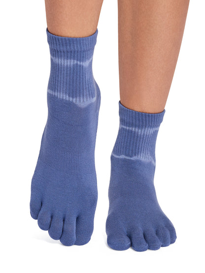 [ToeSox] Melody Ultra Fine Knit メロディー ウルトラファインニット（Full-Toe／つま先あり） グリップ ソックス／ ヨガ ピラティス 滑り止め付 靴下 クルー丈 26SS_D2