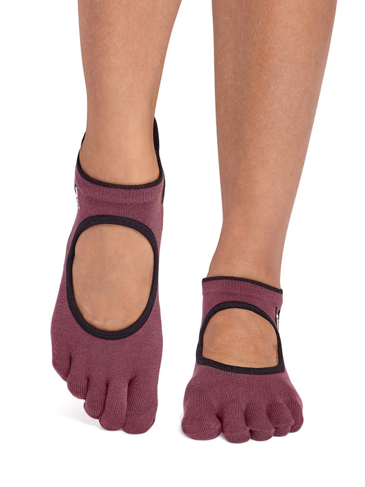 [限定SALE][ToeSox] Bellarina Ultra Fine Knit ベラリナ ウルトラファインニット（Full-Toe／つま先あり） グリップ ソックス ／ ヨガ ピラティス 滑り止め付 靴下 26SS_D3