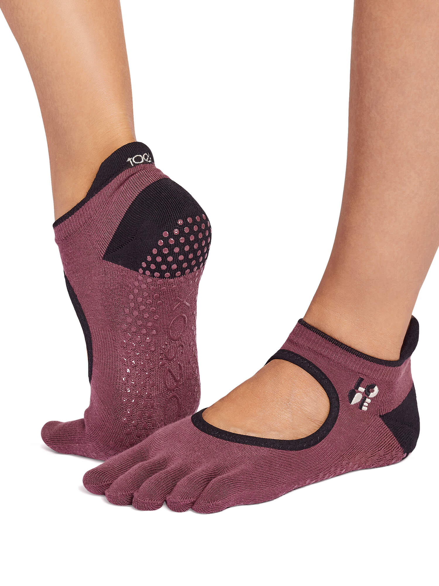 [ToeSox] Bellarina Ultra Fine Knit ベラリナ ウルトラファインニット（Full-Toe／つま先あり） グリップ ソックス ／ ヨガ ピラティス 滑り止め付 靴下 26SS_D1