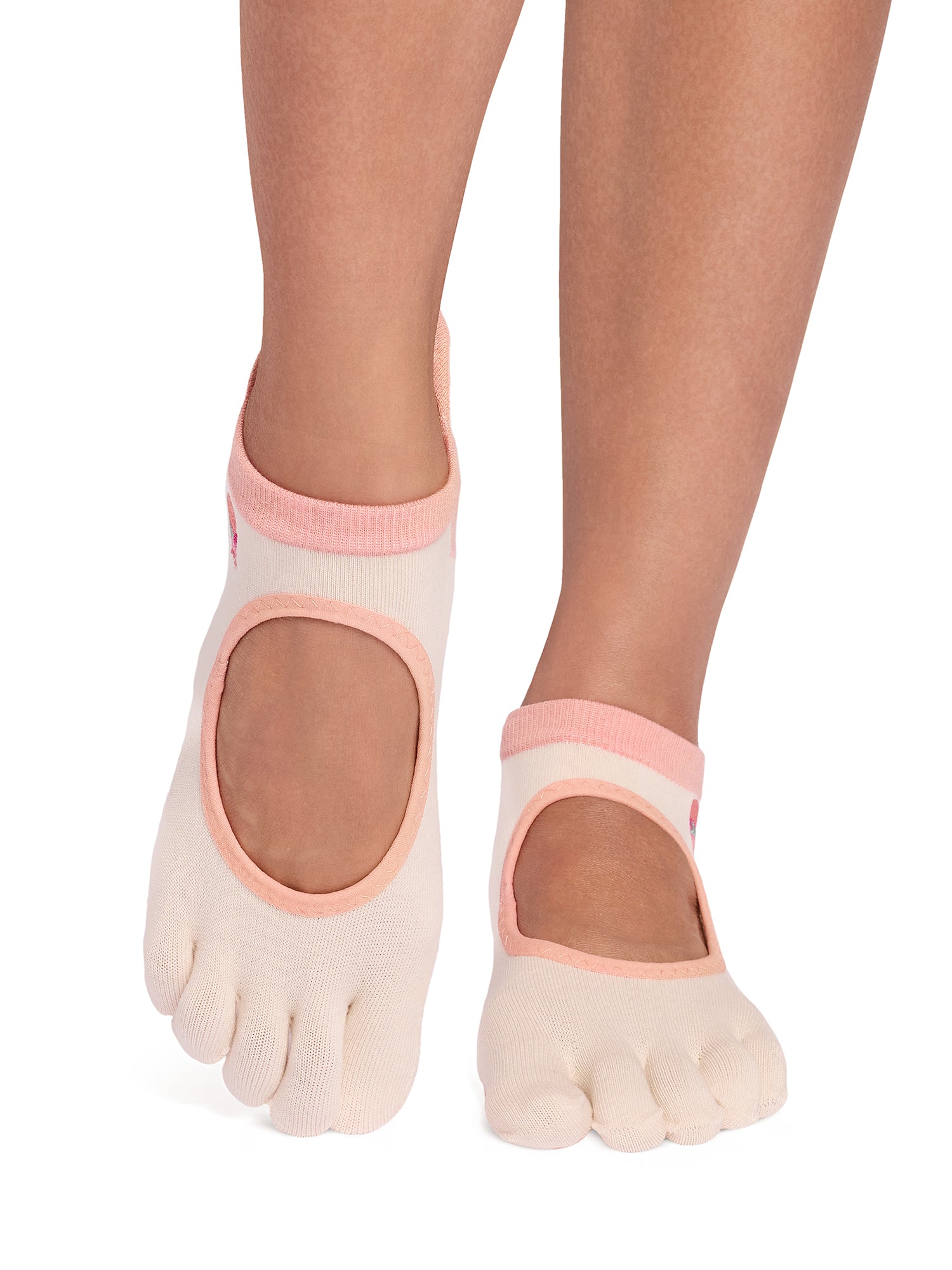 [ToeSox] Bellarina Ultra Fine Knit ベラリナ ウルトラファインニット（Full-Toe／つま先あり） グリップ ソックス ／ ヨガ ピラティス 滑り止め付 靴下 26SS_D3