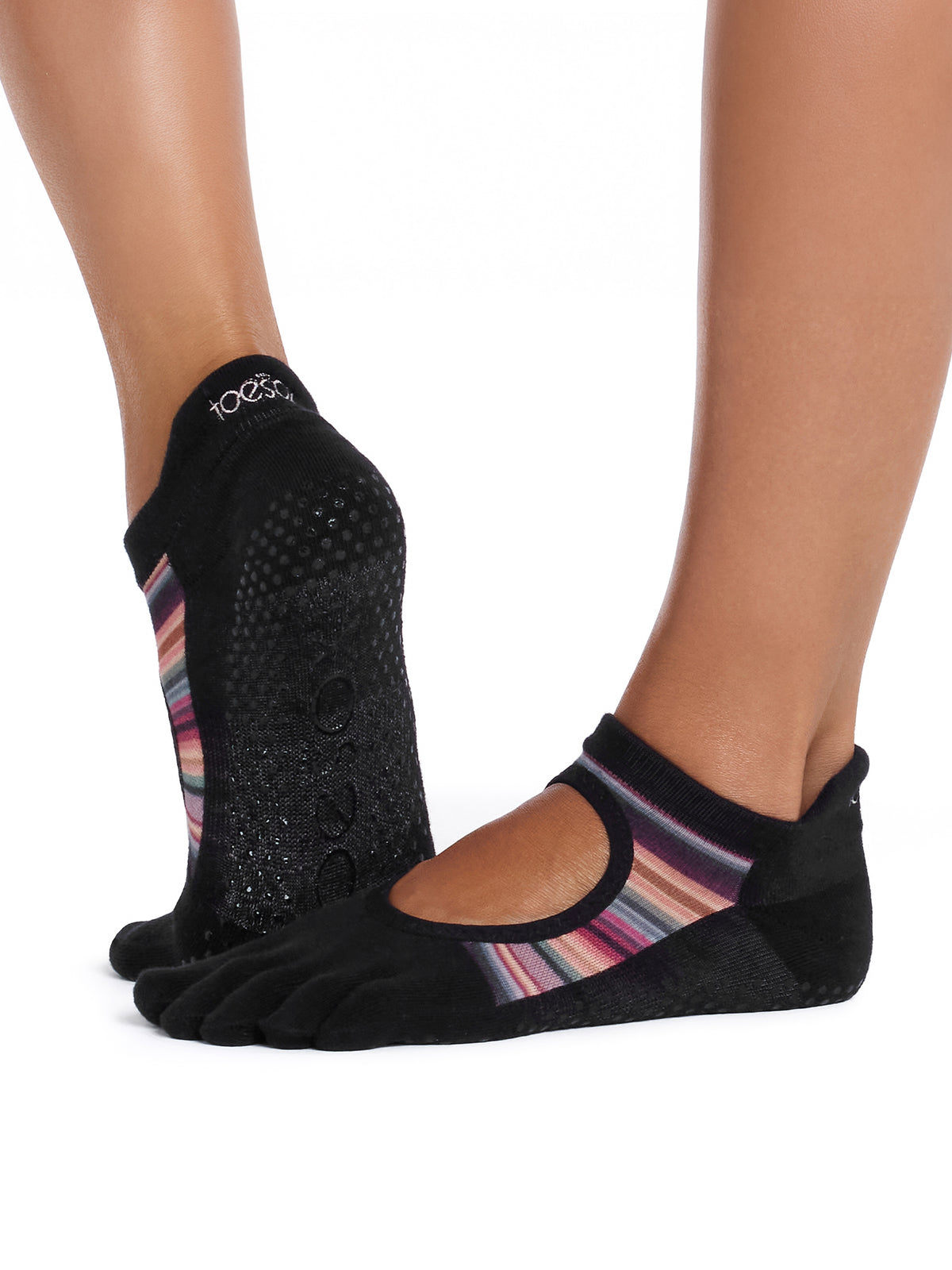 [ToeSox] Bellarina Ultra Fine Knit (Full-Toe) Grip Socks / Yoga Pilates Non-Slip Socks 26SS_D2